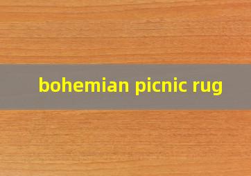bohemian picnic rug